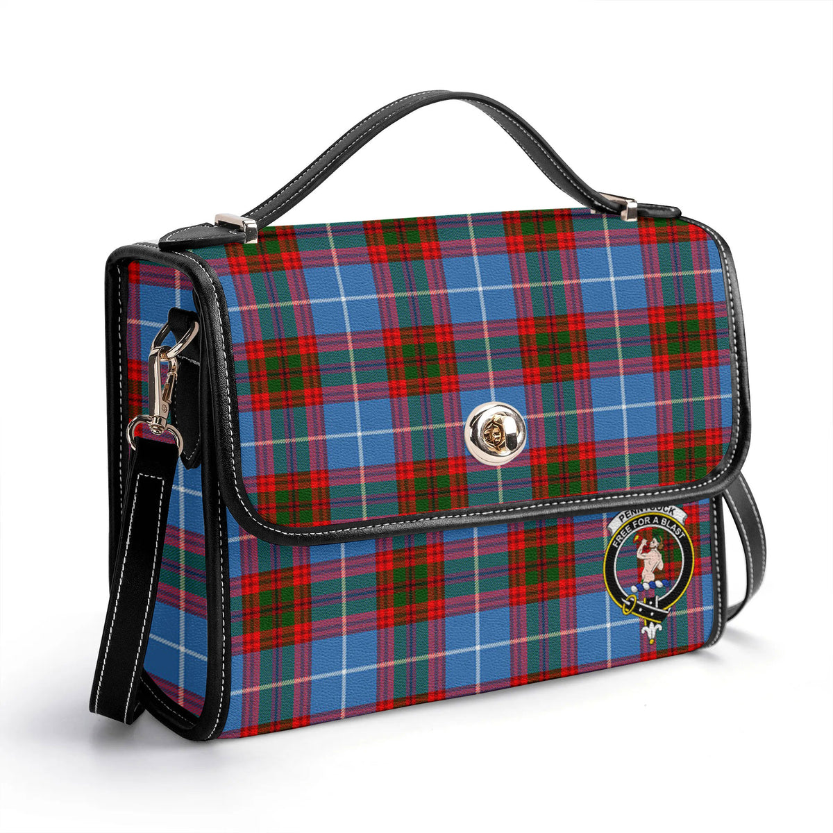 Pennycook Tartan Crest Satchel Bag