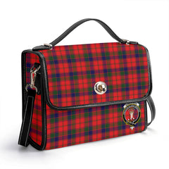 Robertson Modern Tartan Crest Satchel Bag