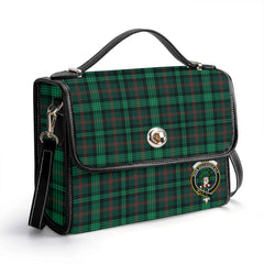 Ross Hunting Modern Tartan Crest Satchel Bag
