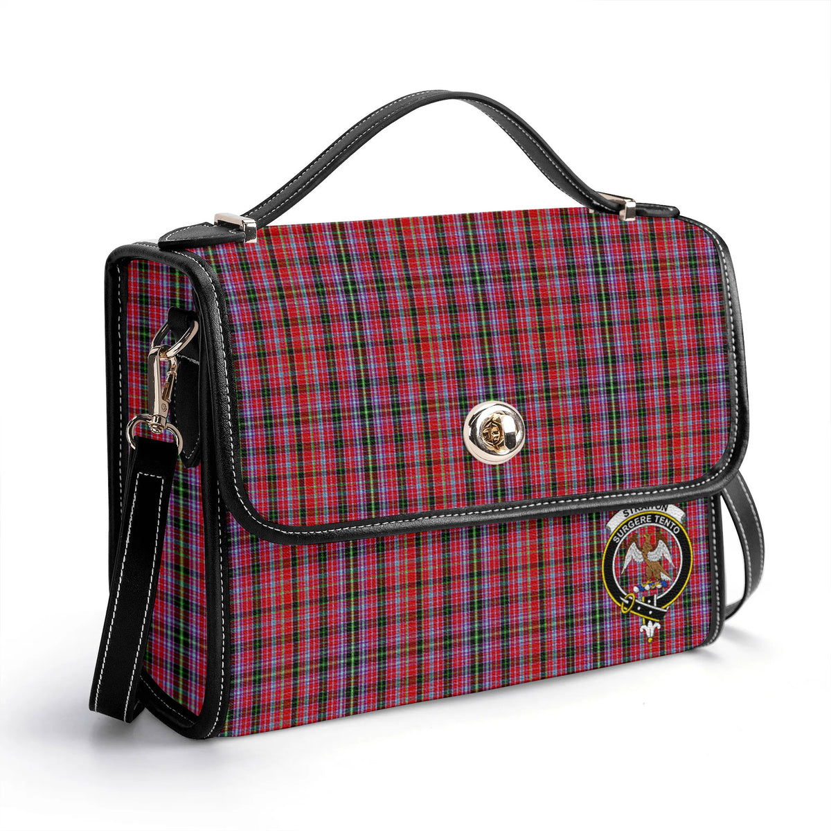 Straiton Tartan Crest Satchel Bag