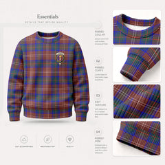 Chisholm Hunting Modern Tartan Crest Sweater