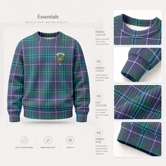 Douglas Modern Tartan Crest Sweater