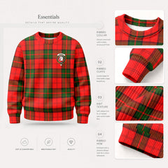 Dunbar Modern Tartan Crest Sweater