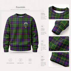 Forsyth Modern Tartan Crest Sweater