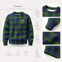 Johnstone Modern Tartan Crest Sweater