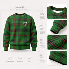 Logie Tartan Crest Sweater