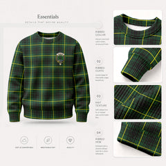 MacArthur Modern Tartan Crest Sweater
