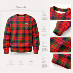 MacNaughton Modern Tartan Crest Sweater