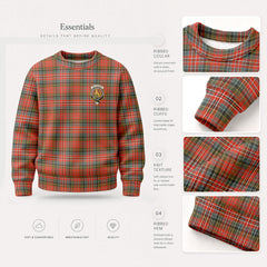 MacPherson Weathered Tartan Crest Sweater