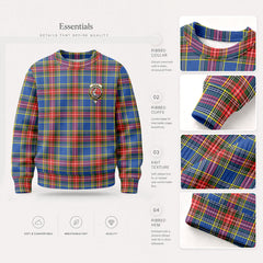 McBeth Modern Tartan Crest Sweater