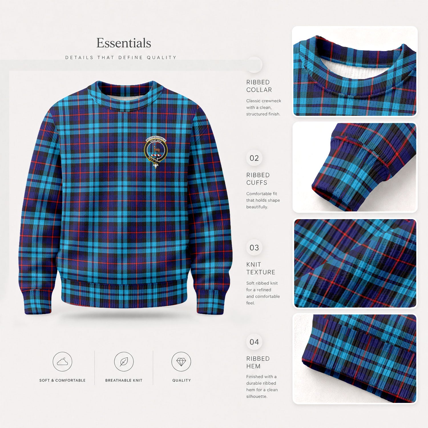 McCorquodale Tartan Crest Sweater