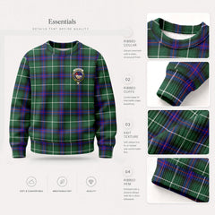 McDonald of the Isles Hunting Modern Tartan Crest Sweater