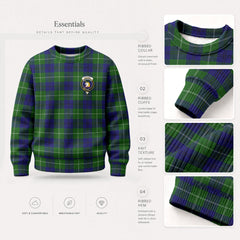 Oliphant Modern Tartan Crest Sweater
