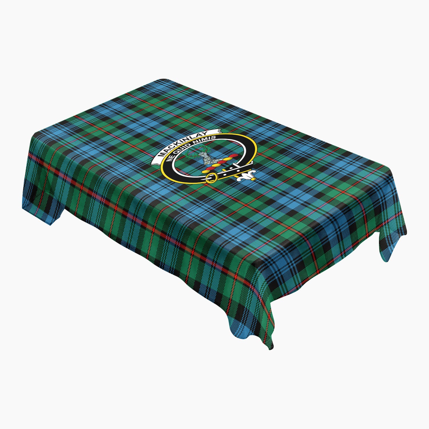 MacKinlay Ancient Tartan Crest Tablecloth