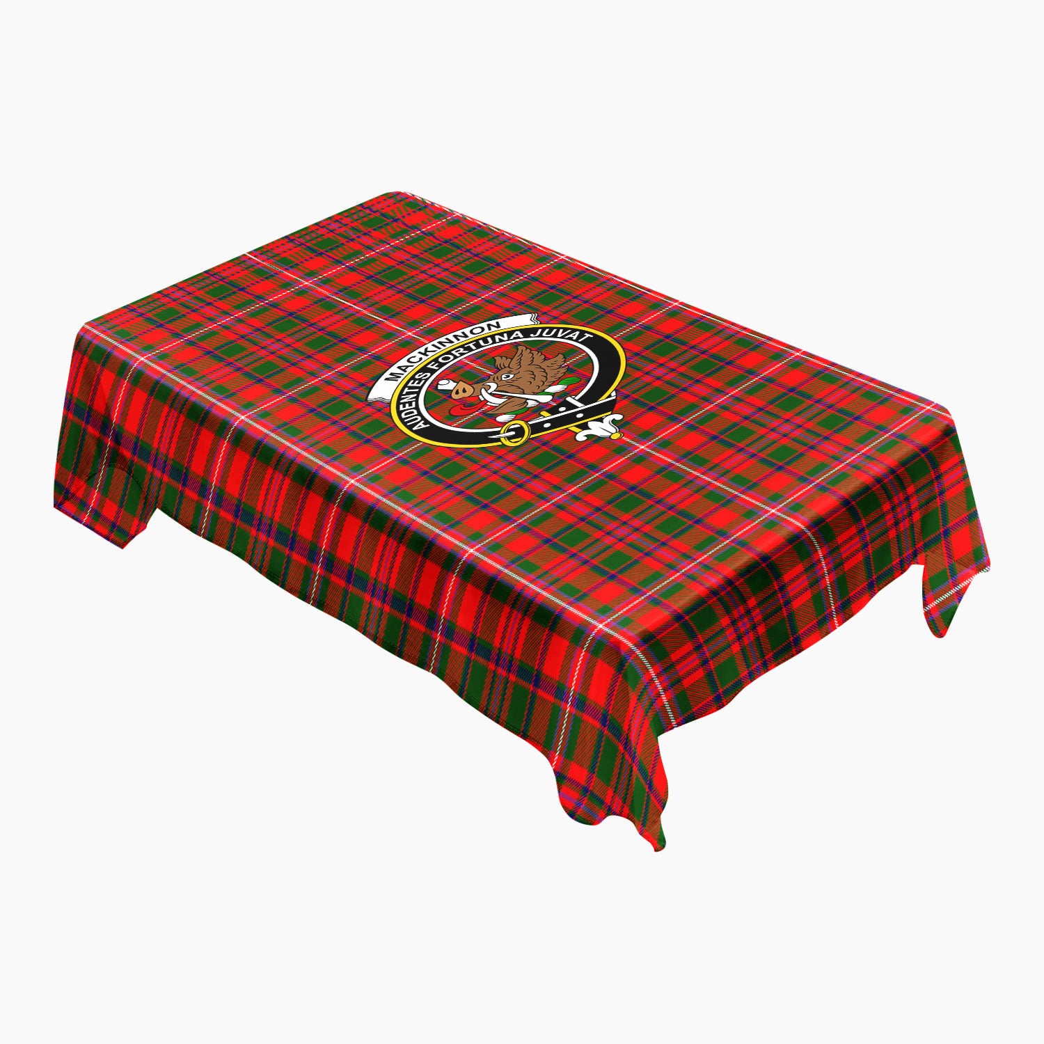 MacKinnon Modern Tartan Crest Tablecloth