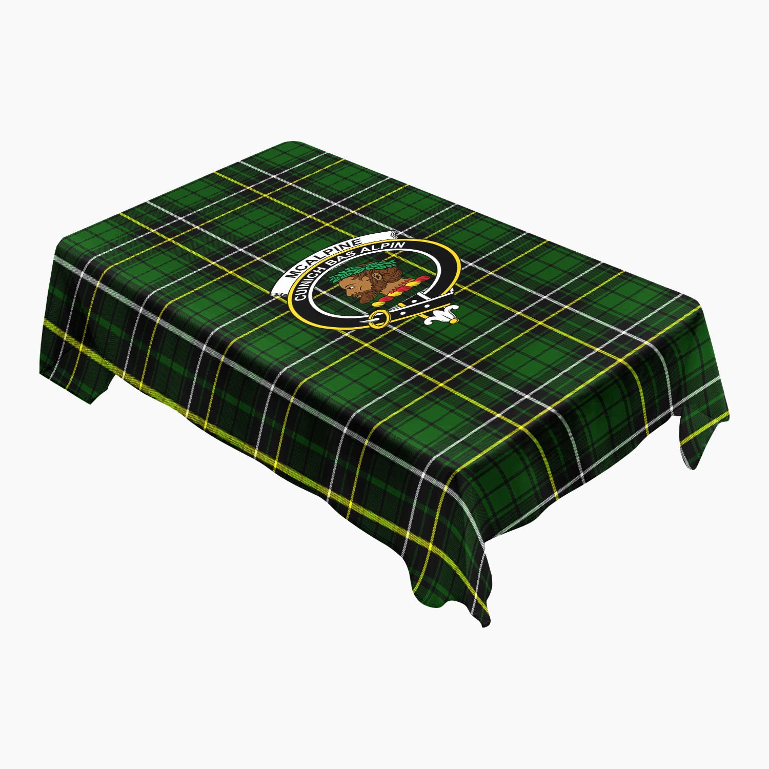 McAlpine Modern Tartan Crest Tablecloth
