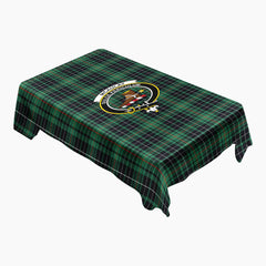 McAulay Hunting Ancient Tartan Crest Tablecloth