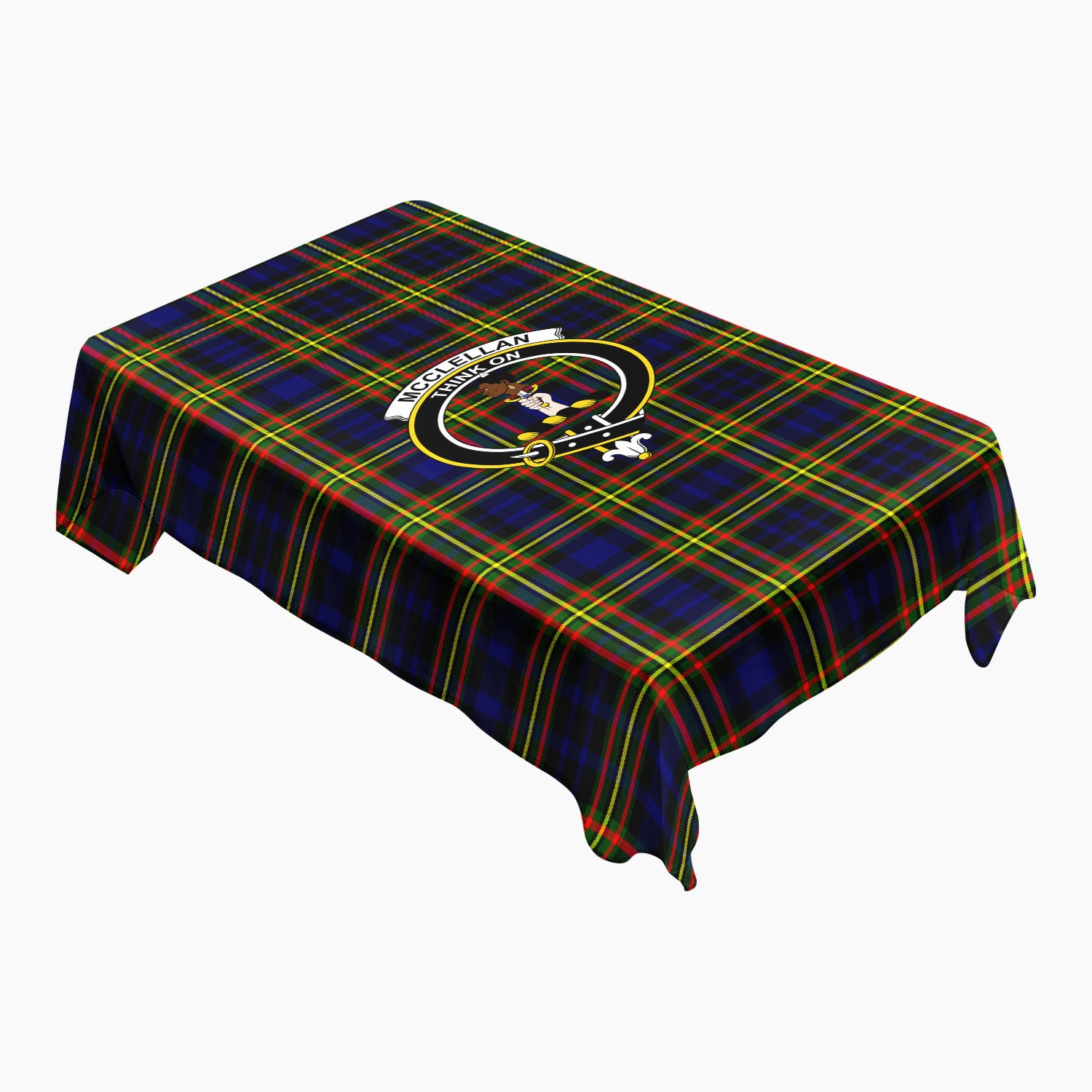 McClellan Modern Tartan Crest Tablecloth