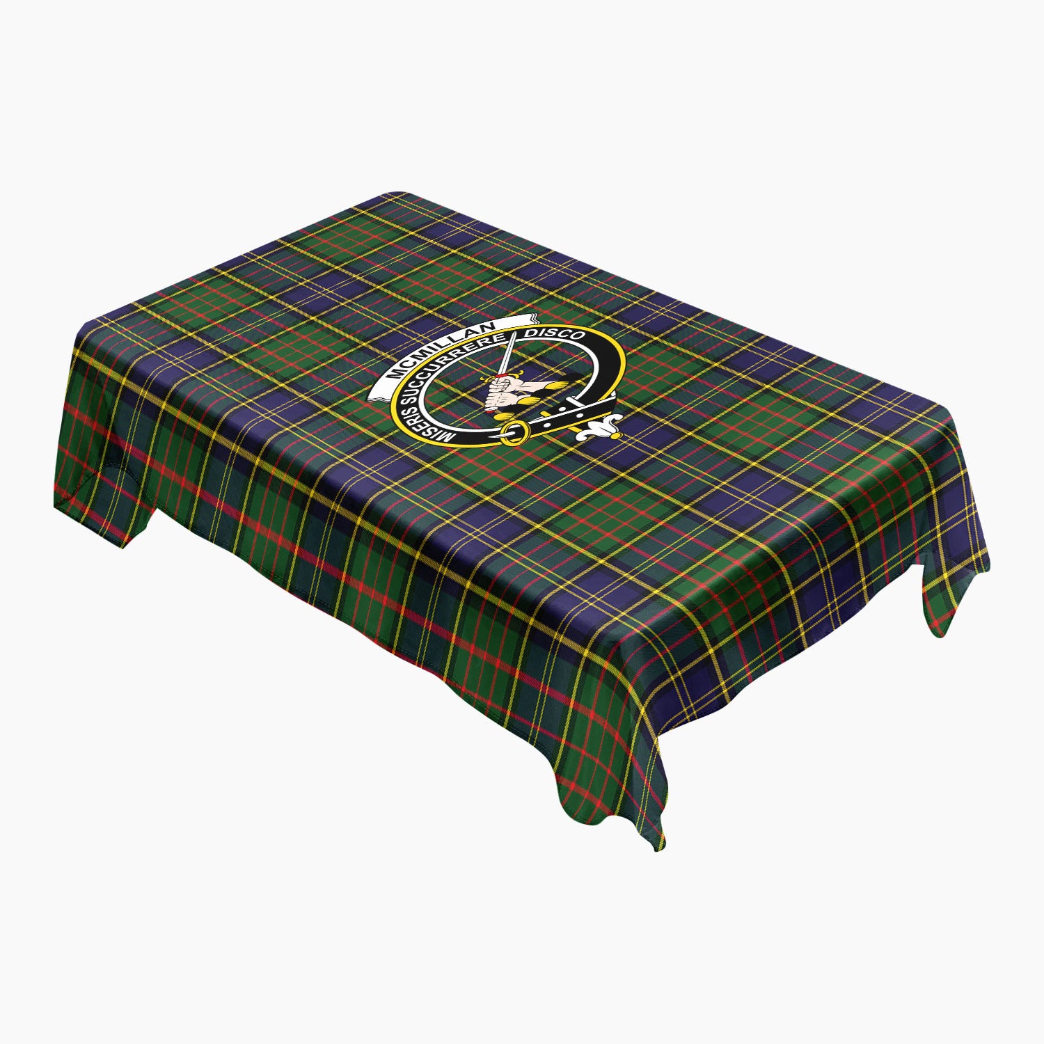 McMillan Hunting Modern Tartan Crest Tablecloth