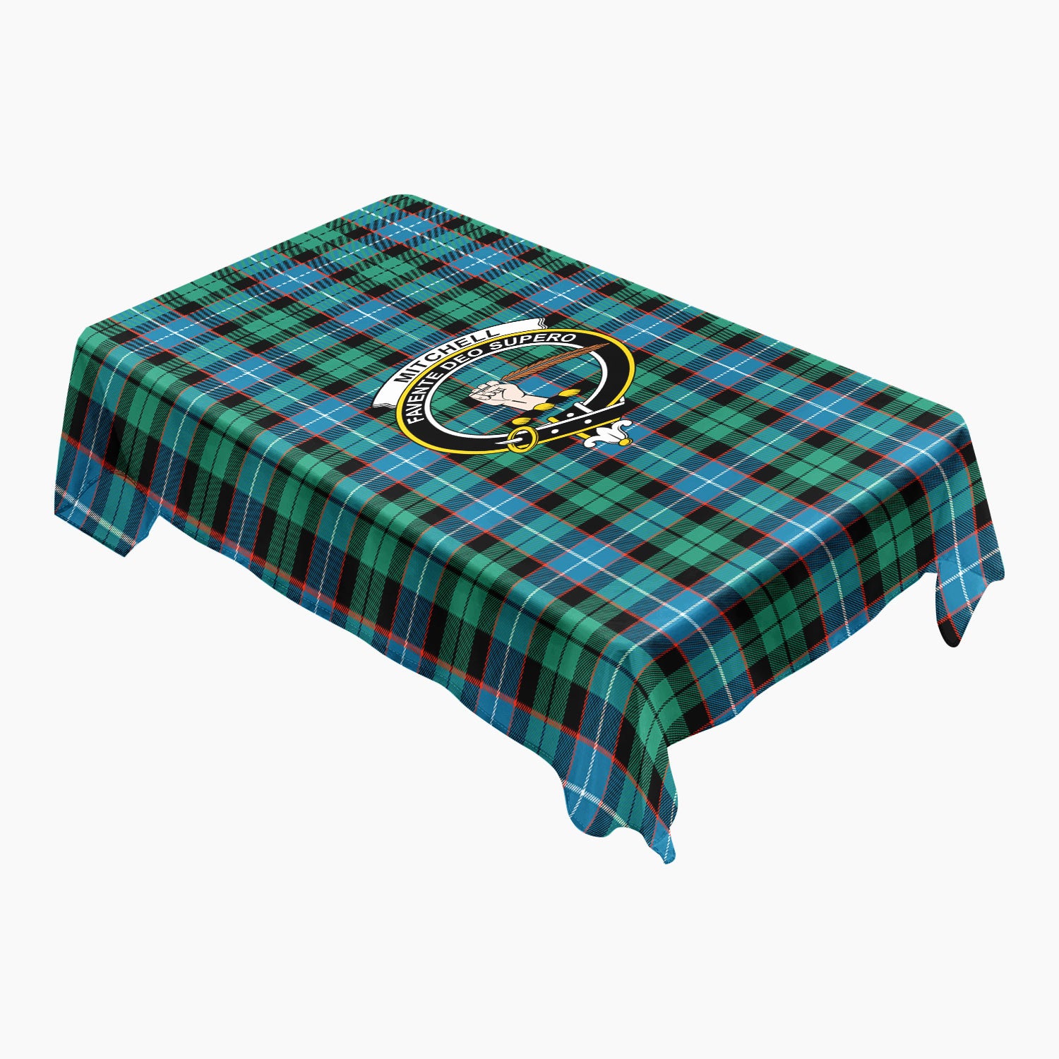 Mitchell Ancient Tartan Crest Tablecloth