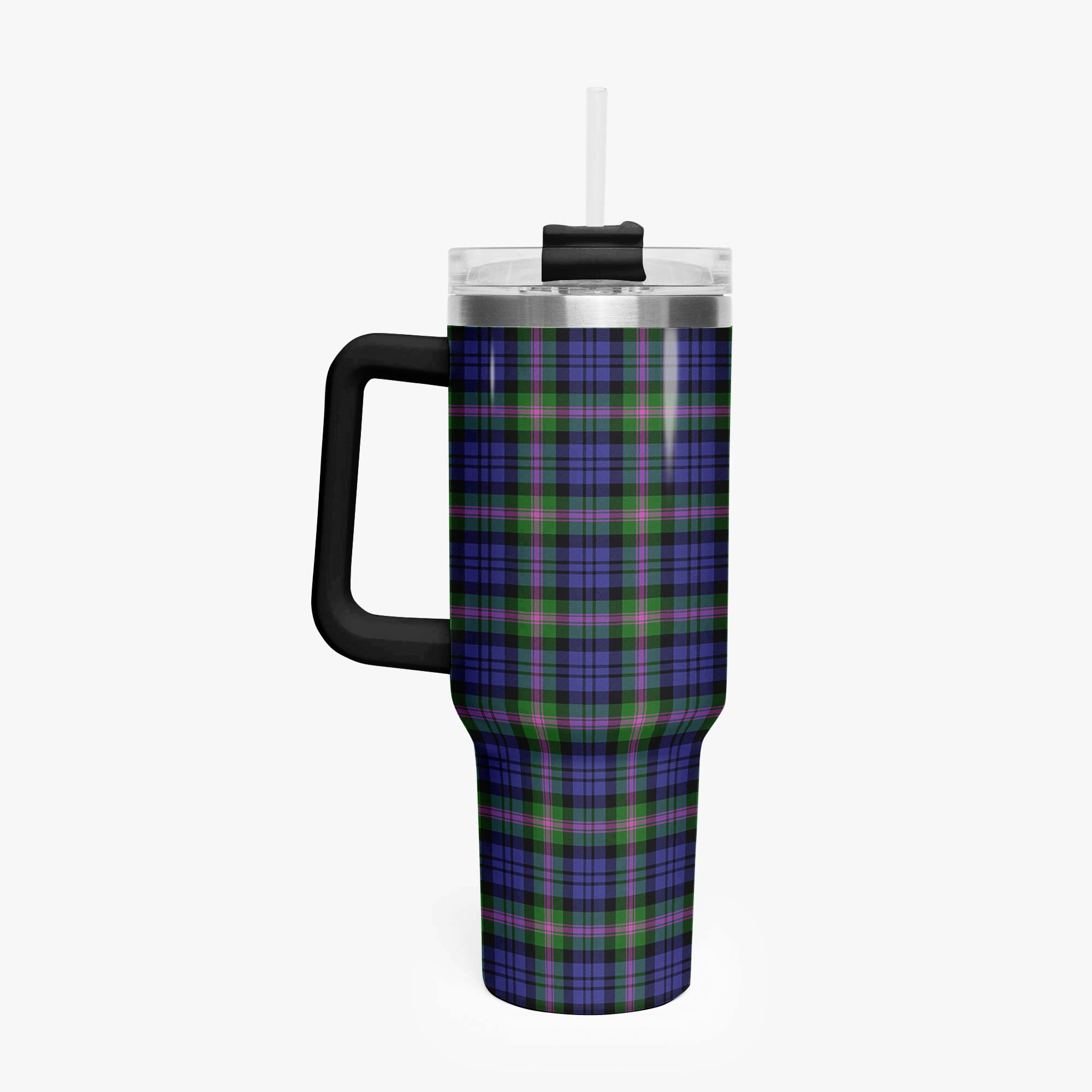 Baird Modern Tartan Crest 40 oz Insulated Tumbler with Handle