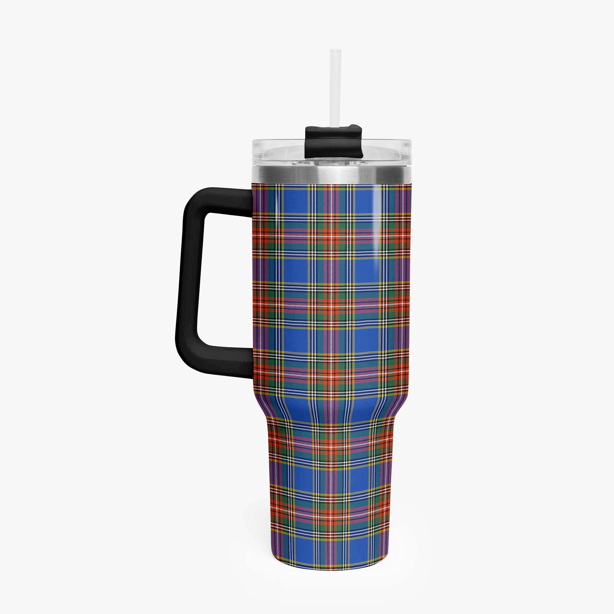 Beaton Ancient Tartan Crest 40 oz Insulated Tumbler with Handle