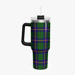 Carmichael Modern Tartan Crest 40 oz Insulated Tumbler with Handle