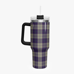 Cunningham Dress Blue Dancers Tartan Crest 40 oz Insulated Tumbler with Handle