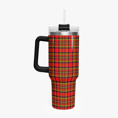 Hepburn Tartan Crest 40 oz Insulated Tumbler with Handle
