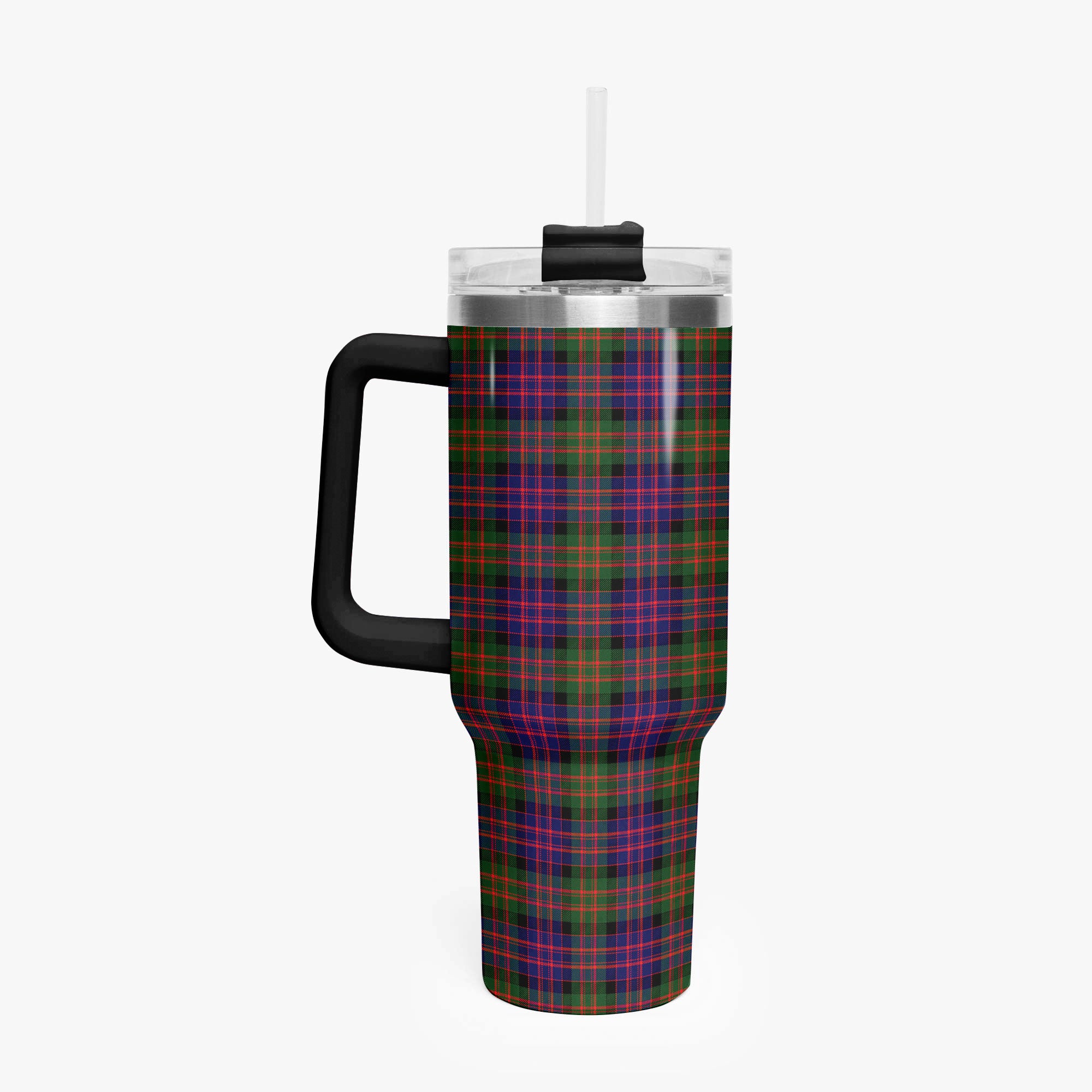 McDonnell of Glengarry Modern Tartan Crest 40 oz Insulated Tumbler with Handle