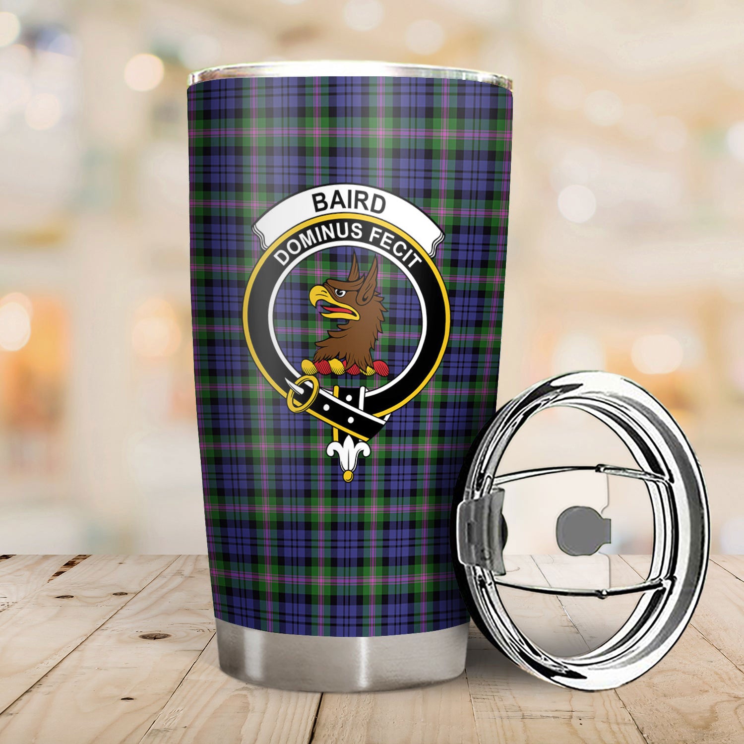 Balfour Blue Tartan Crest Tumbler