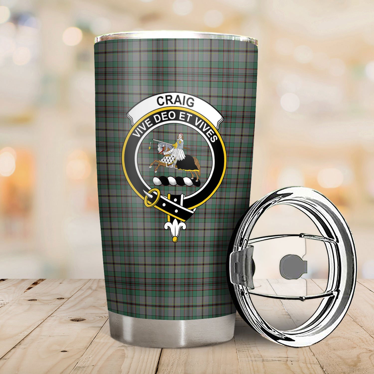 Craig Tartan Crest Tumbler