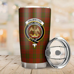 Drummond Clan Tartan Crest Tumbler