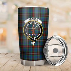 Fraser (of Lovat) Hunting Ancient Tartan Crest Tumbler