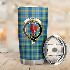 Laing Tartan Crest Tumbler