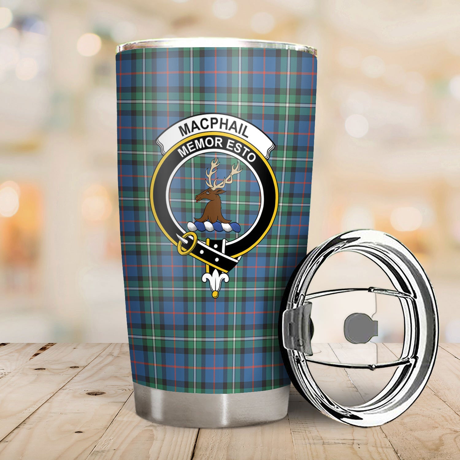 MacPhail Hunting Ancient Tartan Crest Tumbler