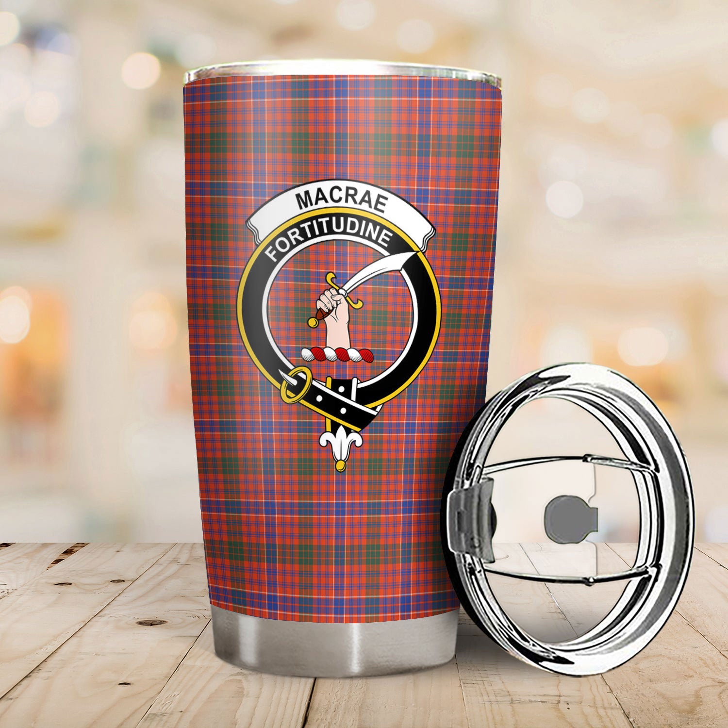 MacRae Ancient Tartan Crest Tumbler