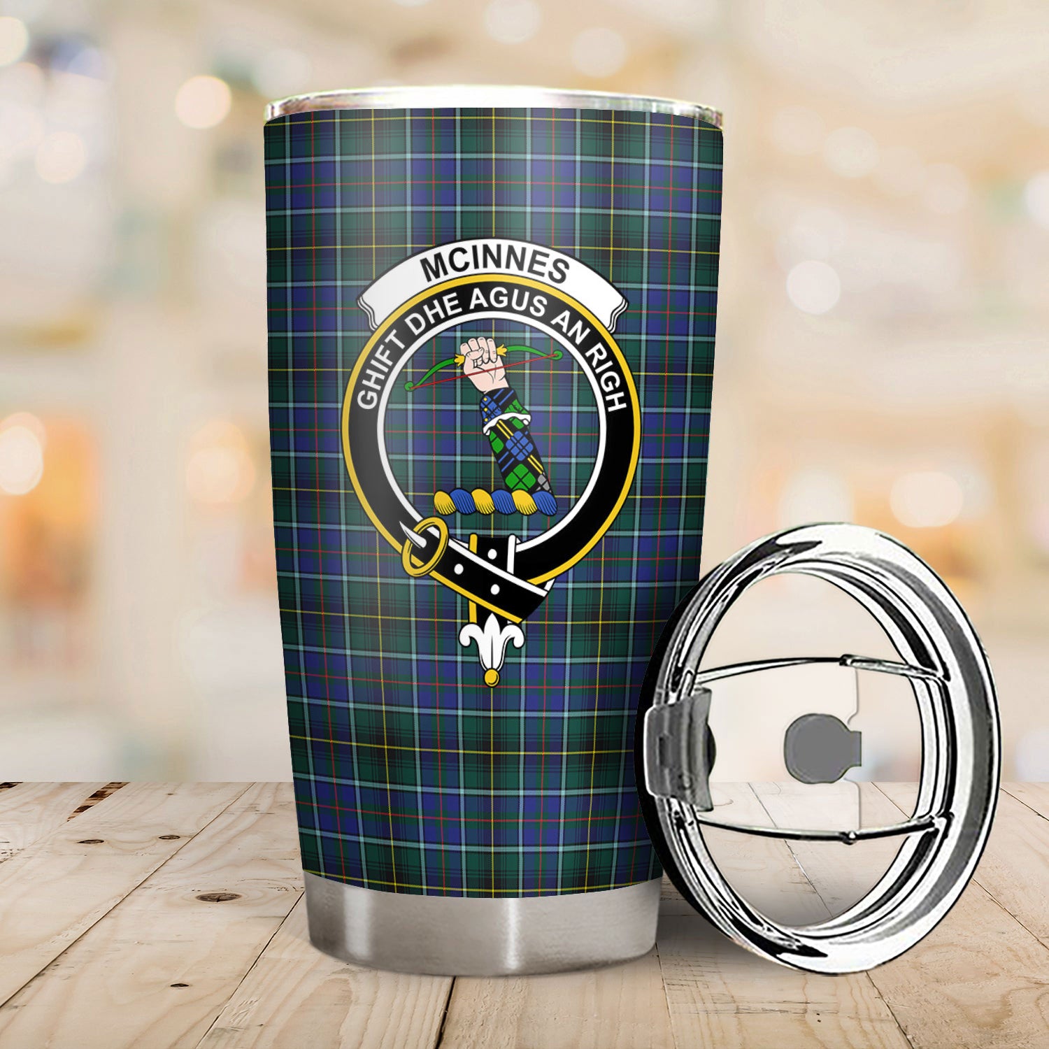 McInnes Modern Tartan Crest Tumbler