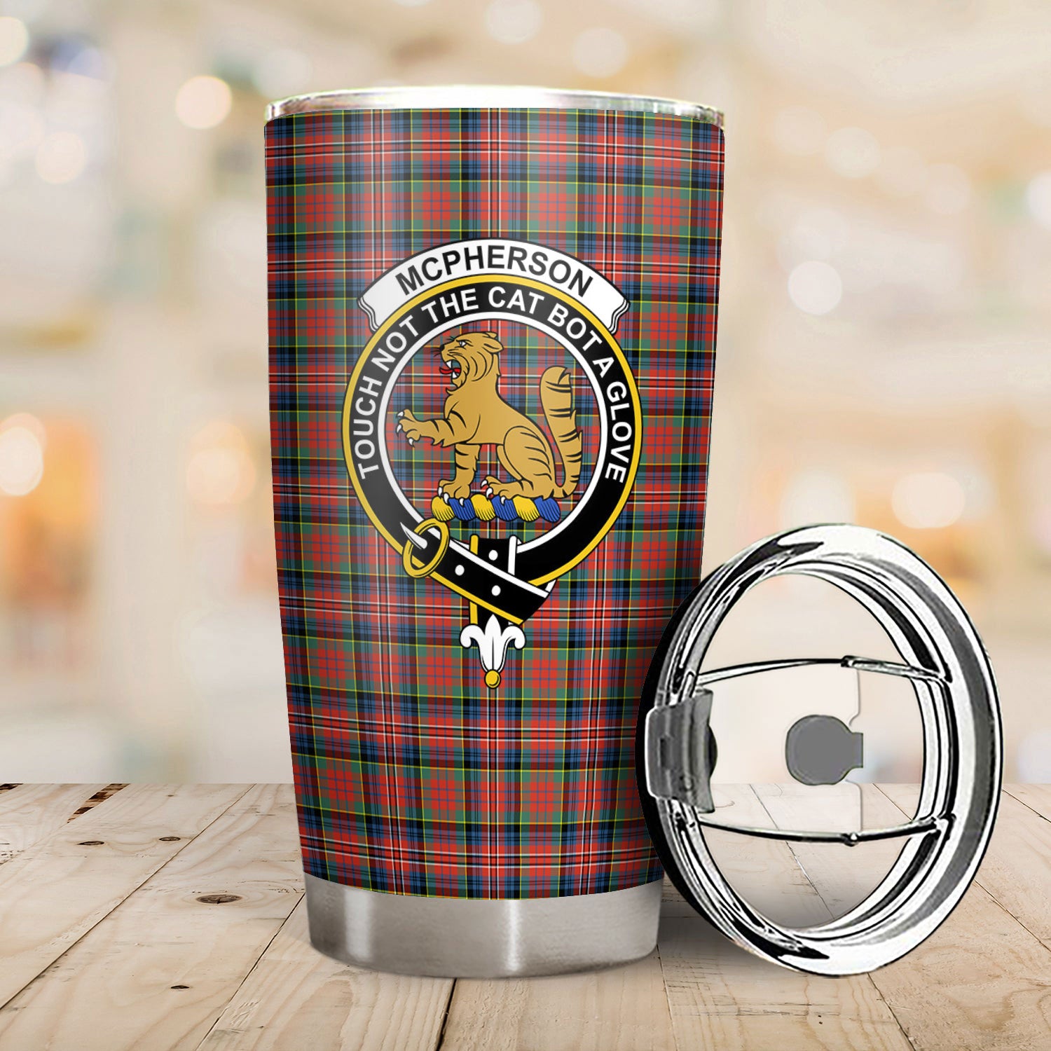 McPherson Ancient Tartan Crest Tumbler