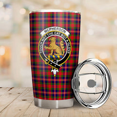 McPherson Modern Tartan Crest Tumbler