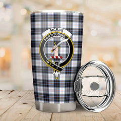 McRae Dress Modern Tartan Crest Tumbler