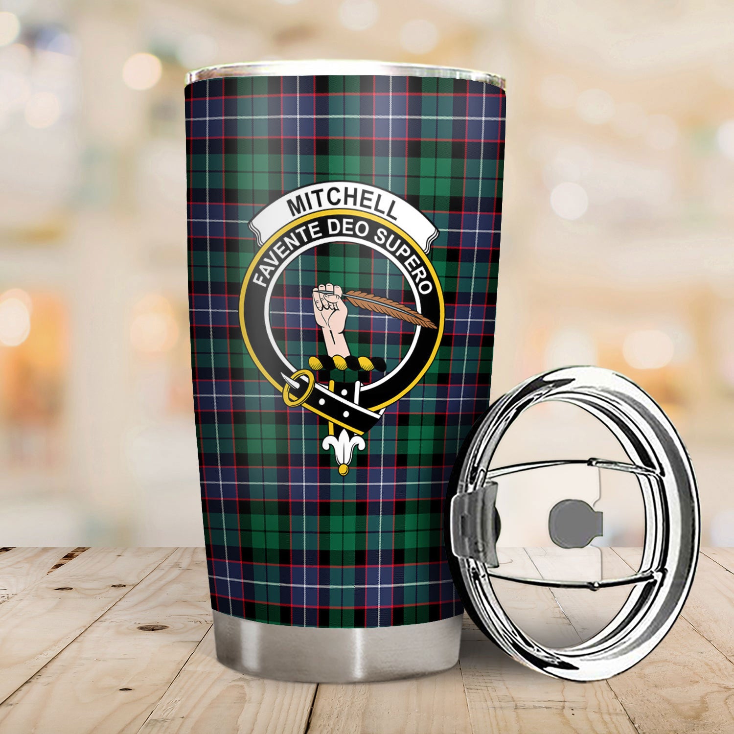 Mitchell Modern Tartan Crest Tumbler