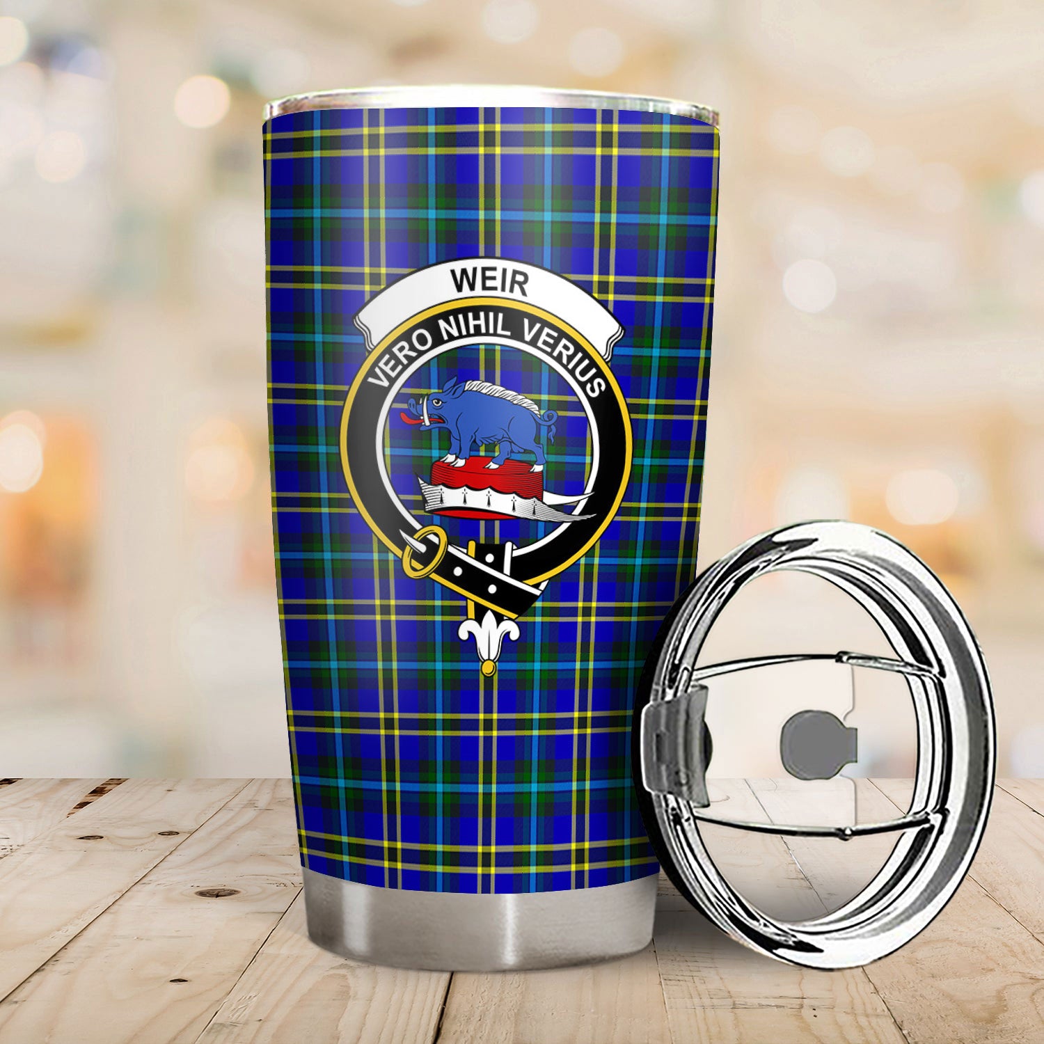 Weir Modern Tartan Crest Tumbler