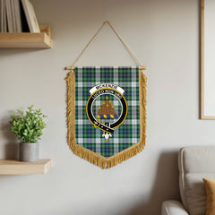 McKenzie Dress Ancient Tartan Crest Wall Hanging Banner - Wood Pole