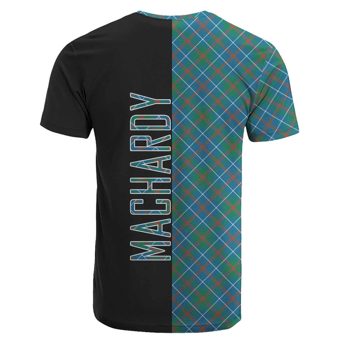 MacHardy Ancient Tartan T-Shirt Half of Me - Cross Style