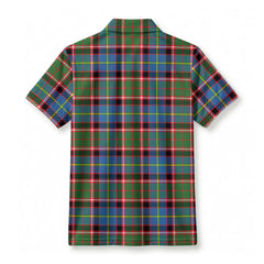 Aikenhead Tartan Crest Birdseye Mesh Polo Shirt