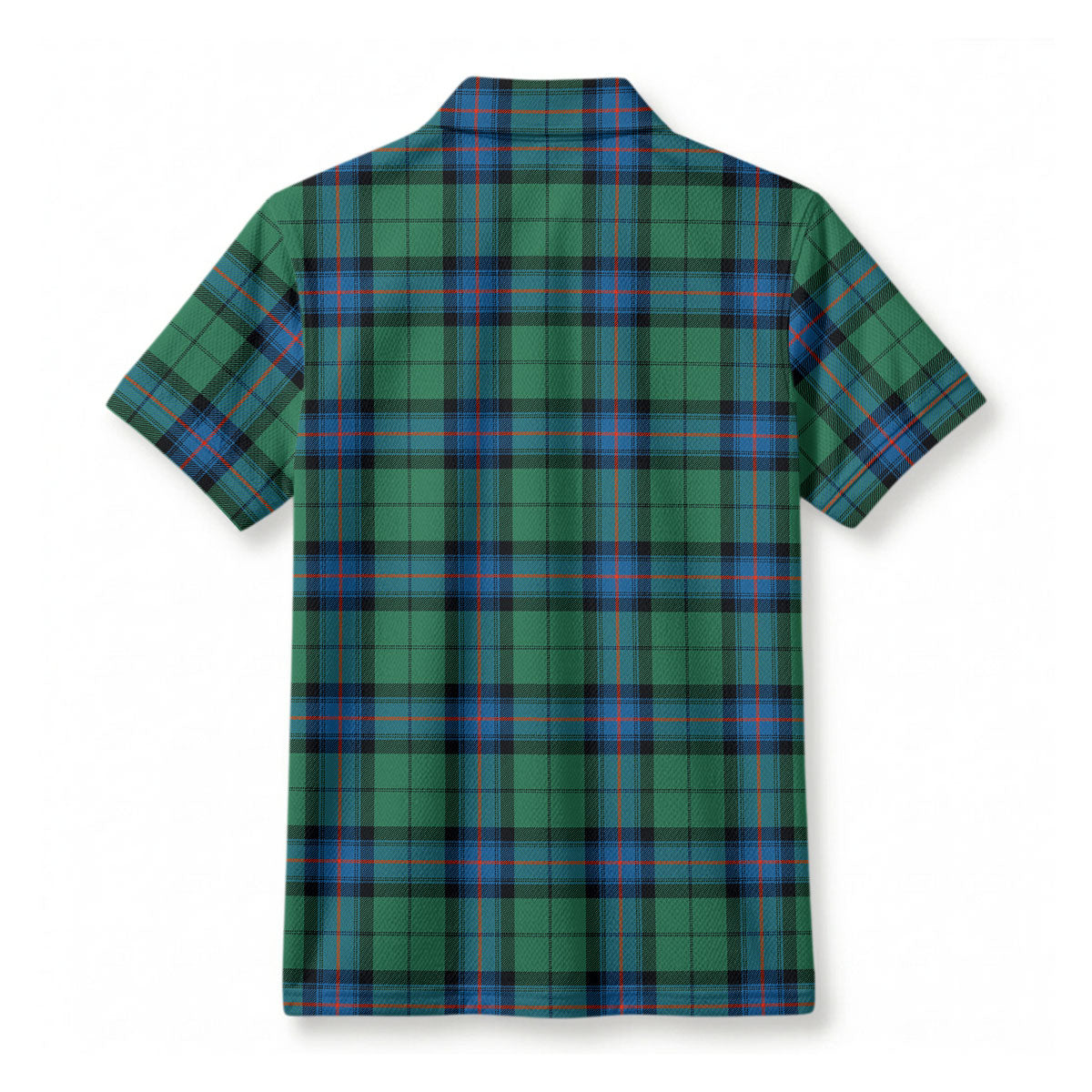 Armstrong Ancient Tartan Crest Birdseye Mesh Polo Shirt