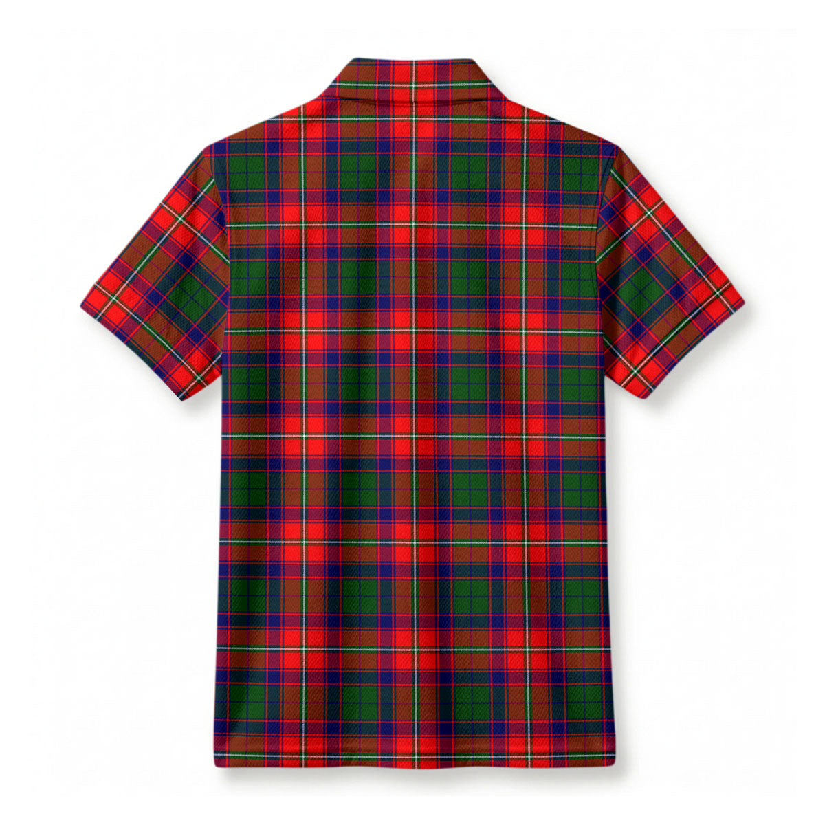 Belshes Tartan Crest Birdseye Mesh Polo Shirt