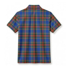 Bethune Ancient Tartan Crest Birdseye Mesh Polo Shirt
