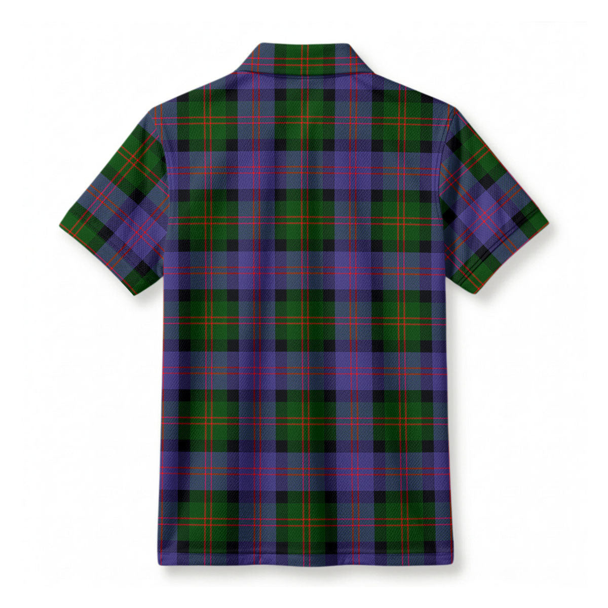 Blair Modern Tartan Crest Birdseye Mesh Polo Shirt